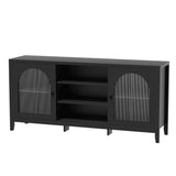 Darrahopens Furniture > Living Room Artiss Buffet Sideboard Shelves Double Doors - Black