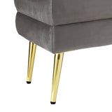 Darrahopens Furniture > Living Room Artiss Ottoman Storage Foot Stool Velvet Grey