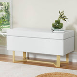 Darrahopens Furniture > Living Room Artiss Storage Ottoman Blanket Box Criss-cross Linen White