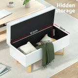 Darrahopens Furniture > Living Room Artiss Storage Ottoman Blanket Box Criss-cross Linen White