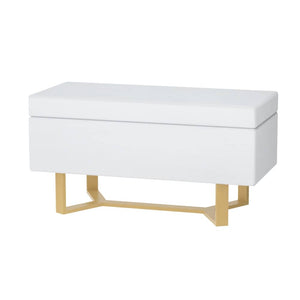 Darrahopens Furniture > Living Room Artiss Storage Ottoman Blanket Box Criss-cross Linen White