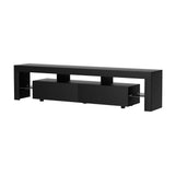 Darrahopens Furniture > Living Room Artiss TV Cabinet Entertainment Unit Stand RGB LED Gloss Furniture 200cm Black