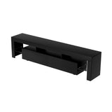 Darrahopens Furniture > Living Room Artiss TV Cabinet Entertainment Unit Stand RGB LED Gloss Furniture 200cm Black