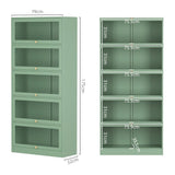 Darrahopens Furniture > Living Room ArtissIn Buffet Sideboard Metal Locker Display Storage Cabinet Shelves Green