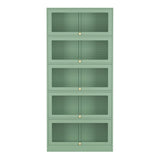 Darrahopens Furniture > Living Room ArtissIn Buffet Sideboard Metal Locker Display Storage Cabinet Shelves Green