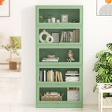 Darrahopens Furniture > Living Room ArtissIn Buffet Sideboard Metal Locker Display Storage Cabinet Shelves Green