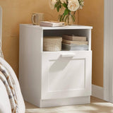 Darrahopens Furniture > Living Room Bedside Table Shelf Drawer, White