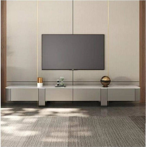 darrahopens Furniture > Living Room Berkley Ceramic Entertainment Unit/TV Stand/Ceramic top/ MDF shelves and cabinets