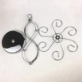 Darrahopens Furniture > Living Room > Bookcases & Shelves 2X Iron Countertop Wine Glass Holder with Scrollwork Design, Freestanding Tabletop Stemware Storage Rack with 6 Hooks In Australia - Darrahopens