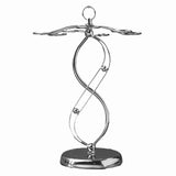 Darrahopens Furniture > Living Room > Bookcases & Shelves 2X Iron Countertop Wine Glass Holder with Scrollwork Design, Freestanding Tabletop Stemware Storage Rack with 6 Hooks In Australia - Darrahopens
