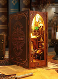 Darrahopens Furniture > Living Room > Bookcases & Shelves 3D Miniature Bookshelf DIY Wooden Bookend Scene