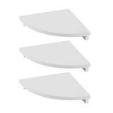 Darrahopens Furniture > Living Room > Bookcases & Shelves Artiss 3pc Corner Floating Wall Shelf Wall Mounted Display Rack Round Edge White
