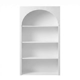 Darrahopens Furniture > Living Room > Bookcases & Shelves Artiss 4 Tier Bookshelf Arched Fluted Storage Display Cabinet Unit White In Australia - Darrahopens