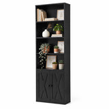 Darrahopens Furniture > Living Room > Bookcases & Shelves Artiss 6-Tier Bookshelf Display Cabinet Storage Black