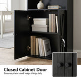 Darrahopens Furniture > Living Room > Bookcases & Shelves Artiss 6-Tier Bookshelf Display Cabinet Storage Black