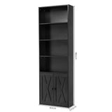 Darrahopens Furniture > Living Room > Bookcases & Shelves Artiss 6-Tier Bookshelf Display Cabinet Storage Black