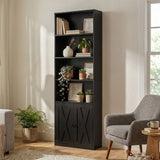 Darrahopens Furniture > Living Room > Bookcases & Shelves Artiss 6-Tier Bookshelf Display Cabinet Storage Black