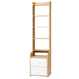 Darrahopens Furniture > Living Room > Bookcases & Shelves Artiss 6 Tiers Bookshelf with 2 Drawer Storage Shelf Pine In Australia - Darrahopens