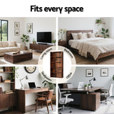 Darrahopens Furniture > Living Room > Bookcases & Shelves Artiss Bookshelf 5 Tiers Walnut