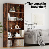 Darrahopens Furniture > Living Room > Bookcases & Shelves Artiss Bookshelf 5 Tiers Walnut