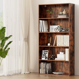 Darrahopens Furniture > Living Room > Bookcases & Shelves Artiss Bookshelf 5 Tiers Walnut