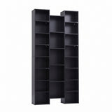 Darrahopens Furniture > Living Room > Bookcases & Shelves Artiss Bookshelf Display Shelves CD DVD Storage Rack Tall Bookcase Black In Australia - Darrahopens
