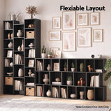 Darrahopens Furniture > Living Room > Bookcases & Shelves Artiss Bookshelf Display Shelves CD DVD Storage Rack Tall Bookcase Black In Australia - Darrahopens