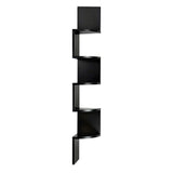 Darrahopens Furniture > Living Room > Bookcases & Shelves Artiss Wall Shelf Bookshelf Corner Floating 5-Tier Black