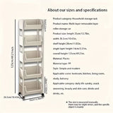 Darrahopens Furniture > Living Room > Bookcases & Shelves Mobile Bookshelf Office Cart (5-Tier)