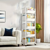 Darrahopens Furniture > Living Room > Bookcases & Shelves Mobile Bookshelf Office Cart (5-Tier)