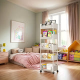 Darrahopens Furniture > Living Room > Bookcases & Shelves Mobile Bookshelf Office Cart (5-Tier)