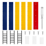 Darrahopens Furniture > Living Room > Bookcases & Shelves Multi Layer Wall Display Rack Step Shelf for Toys Dolls Desk Room Office Decor