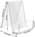Darrahopens Furniture > Living Room > Bookcases & Shelves Transparent bookcase - Acrylic display rack - for books, photos, brochures - Set of 12