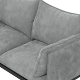 Darrahopens Furniture > Living Room Casa Decor Camilla Luxury Upholstered Fabric 2 Seater Sofa Light Grey