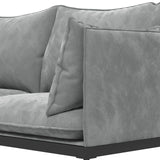Darrahopens Furniture > Living Room Casa Decor Camilla Luxury Upholstered Fabric 2 Seater Sofa Light Grey