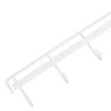 Darrahopens Furniture > Living Room > Coat Racks 2pcs Wall Mounted Coat Rack Stainless Steel Wall Hanging Coat Hook Rail with 6 Hooks for Clothes Towel Hat 6 Hooks 2 White In Australia - Darrahopens