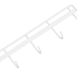 Darrahopens Furniture > Living Room > Coat Racks 2pcs Wall Mounted Coat Rack Stainless Steel Wall Hanging Coat Hook Rail with 6 Hooks for Clothes Towel Hat 6 Hooks 2 White In Australia - Darrahopens