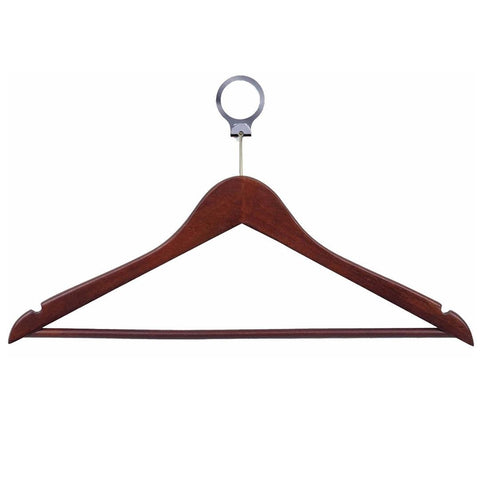 Darrahopens Furniture > Living Room > Coat Racks Anti-theft Wooden Cloth Hanger - Brown