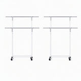 Darrahopens Furniture > Living Room > Coat Racks Artiss 2X Clothes Rack Double Rod Airer Rail Coat Stand Adjustable Hanger In Australia - Darrahopens