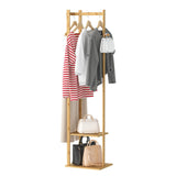Darrahopens Furniture > Living Room > Coat Racks Bamboo Coat & Hat Rack Stand Shoe Shelf Thicken Wooden Hanger
