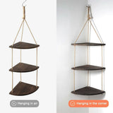Darrahopens Furniture > Living Room > Coat Racks Bohemian Hanging Shelf Organizer