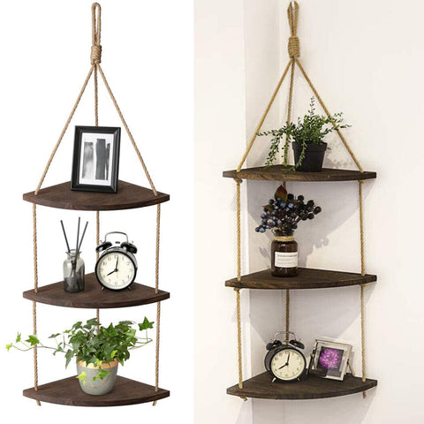 Darrahopens Furniture > Living Room > Coat Racks Bohemian Hanging Shelf Organizer