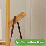 Darrahopens Furniture > Living Room > Coat Racks Clothes Garment Coat Rack Stand Bamboo Hanger Bag Hat Hook Holder Tree Shelf AU