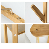 Darrahopens Furniture > Living Room > Coat Racks Clothes Garment Coat Rack Stand Bamboo Hanger Bag Hat Hook Holder Tree Shelf AU