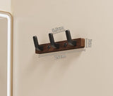 Darrahopens Furniture > Living Room > Coat Racks Coat rack - Wall coat rack - Coat rack with hooks - Storage rack - 25 × 3 cm - Wooden coat rack - Walnut - 3 hooks - Walnut wood color