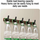 Darrahopens Furniture > Living Room > Coat Racks Coat rack - Wall coat rack - Coat rack with hooks - Storage rack - 35 × 3 cm - Wooden coat rack - Walnut - 4 hooks - Walnut wood color