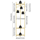 Darrahopens Furniture > Living Room > Coat Racks Fin Heavy Duty Clothes Stand Space-Saving Corner Coat Hat Shoes Rack Bedroom