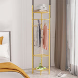 Darrahopens Furniture > Living Room > Coat Racks Fin Heavy Duty Clothes Stand Space-Saving Corner Coat Hat Shoes Rack Bedroom