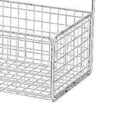 Darrahopens Furniture > Living Room > Coat Racks Kitchen Hanging Storage Rack Wall Mounted Storage Basket Punch Free Hanging Wall Organizer Baskets for Dormitory Bedroom White In Australia - Darrahopens