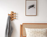 Darrahopens Furniture > Living Room > Coat Racks Oak Wall Mounted Coat Rack for Entryway